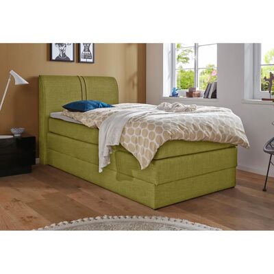 HAPO Grünes Boxspringbett - Geräumiger Stauraum - Modernes Design HAPO Grünes Boxspringbett - Geräumiger Stauraum - Modernes Design
