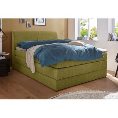 HAPO Grünes Boxspringbett - Bett mit Stauraum HAPO Grünes Boxspringbett - Bett mit Stauraum
