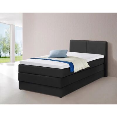 HAPO Schwarz Boxspringbett - 100x200cm, Kein Härtegrad, 7-Zonen-Kaltschaummatratze HAPO Schwarz Boxspringbett - 100x200cm, Kein Härtegrad, 7-Zonen-Kaltschaummatratze