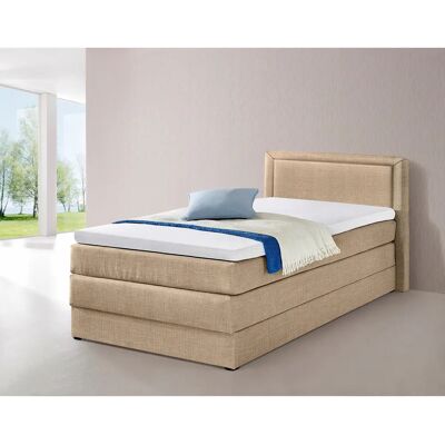 HAPO Boxspringbett - Bonnell-Matratze - Beige - Modernes Design HAPO Boxspringbett - Bonnell-Matratze - Beige - Modernes Design