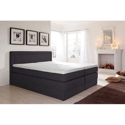 HAPO Boxspringbett - 100x200cm, Grau, 7-Zonen Kaltschaummatratze HAPO Boxspringbett - 100x200cm, Grau, 7-Zonen Kaltschaummatratze
