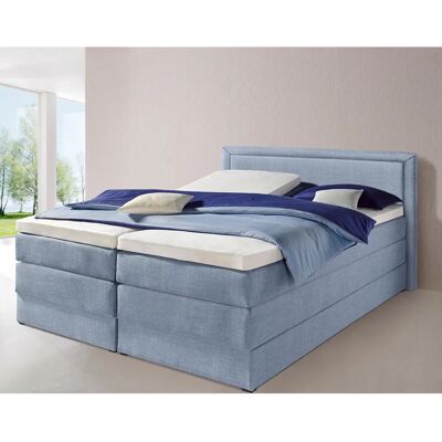 HAPO Boxspringbett - 200x200cm, Blau, Moderner Stil HAPO Boxspringbett - 200x200cm, Blau, Moderner Stil