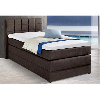HAPO Komplettboxspringbett - 100x200cm, Braun, mit Stauraum HAPO Komplettboxspringbett - 100x200cm, Braun, mit Stauraum