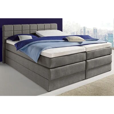 HAPO Boxspringbett - 200x200cm, Kein Härtegrad, 7-Zonen-Kaltschaummatratze, Grau HAPO Boxspringbett - 200x200cm, Kein Härtegrad, 7-Zonen-Kaltschaummatratze, Grau