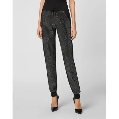 Philipp Plein S Joggingbroek - Katoenen fleece met sierstenen Philipp Plein S Joggingbroek - Katoenen fleece met sierstenen