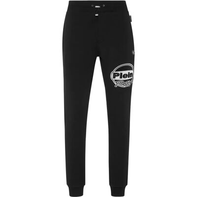 Philipp Plein - Jogging Pants Cars Racing - Zwart/Wit Philipp Plein - Jogging Pants Cars Racing - Zwart/Wit