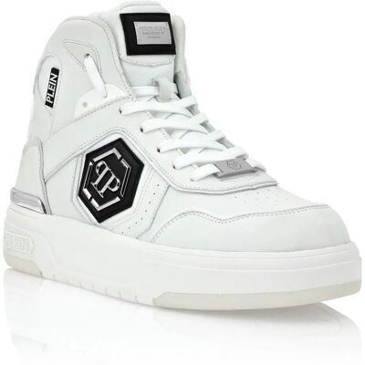 Philipp Plein - SK8R PLEIN HIGH - Wit - Sneakers Philipp Plein - SK8R PLEIN HIGH - Wit - Sneakers