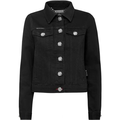 Philipp Plein Jeansjacke Schwarz XS - Jeans Jacket Philipp Plein Jeansjacke Schwarz XS - Jeans Jacket