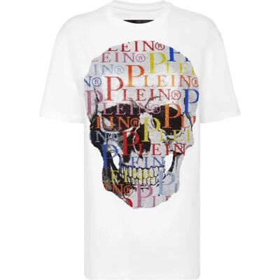 Philipp Plein M Katoenen jersey T-shirt met schedel Philipp Plein M Katoenen jersey T-shirt met schedel