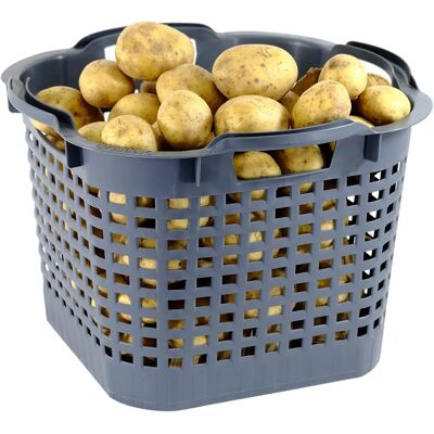 GreenLife - Uni-Korb 25 kg - Grau - 3 Stk - Aufbewahrungskorb GreenLife - Uni-Korb 25 kg - Grau - 3 Stk - Aufbewahrungskorb