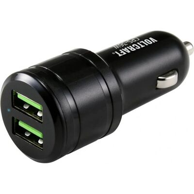 VOLTCRAFT CPS-36W Biladdare - Snabbladdning, 2 USB-A VOLTCRAFT CPS-36W Biladdare - Snabbladdning, 2 USB-A