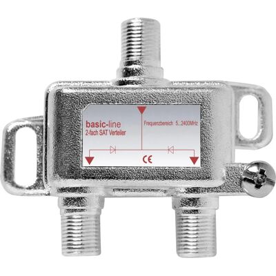 Renkforce RF-4416218 Kabelverteiler - 2-Wege, Silber Renkforce RF-4416218 Kabelverteiler - 2-Wege, Silber