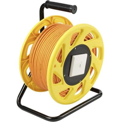 Speaka Professional Rj45 Network Cable - 90m, Orange, S/FTP, CAT7a Speaka Professional Rj45 Network Cable - 90m, Orange, S/FTP, CAT7a