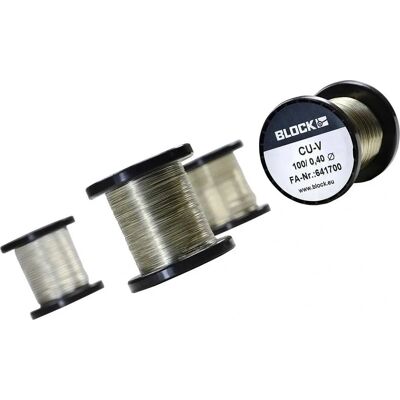 Kobbertråd Block - 0,40 mm, 71 m, Høj ledningsevne Kobbertråd Block - 0,40 mm, 71 m, Høj ledningsevne