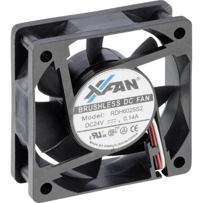 X-Fan RDH6025S2 Axiallüfter - 60x60x25mm - Schwarz X-Fan RDH6025S2 Axiallüfter - 60x60x25mm - Schwarz