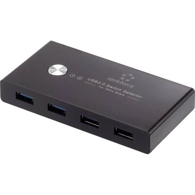 Renkforce RF-SHB-200 USB Switch & Hub - Black Renkforce RF-SHB-200 USB Switch & Hub - Black