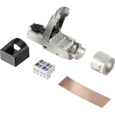 Renkforce RJ45 Cat 8.1 Feldstecker - Abschirmung, Werkzeuglos Renkforce RJ45 Cat 8.1 Feldstecker - Abschirmung, Werkzeuglos