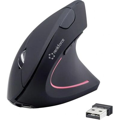 Renkforce RF-WM-322 Wireless Ergonomische Maus - Optisch, 5 Tasten, 1600 DPI Renkforce RF-WM-322 Wireless Ergonomische Maus - Optisch, 5 Tasten, 1600 DPI