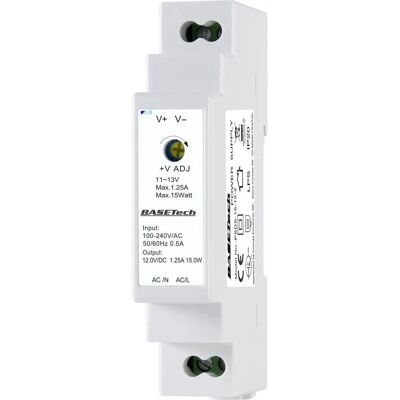 Basetech PSDS-15-12-2 Netzteil für DIN-Schiene 12V 1.25A Basetech PSDS-15-12-2 Netzteil für DIN-Schiene 12V 1.25A