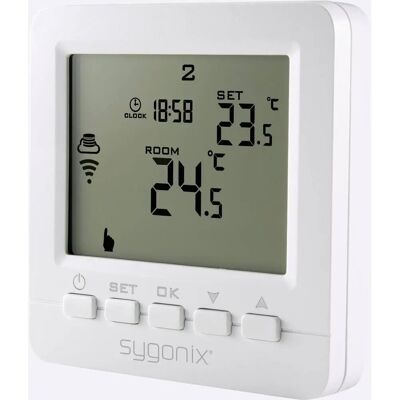 Thermostat sans fil Sygonix SY-4500820 - Contrôle de chauffage - Publicité Thermostat sans fil Sygonix SY-4500820 - Contrôle de chauffage - Publicité