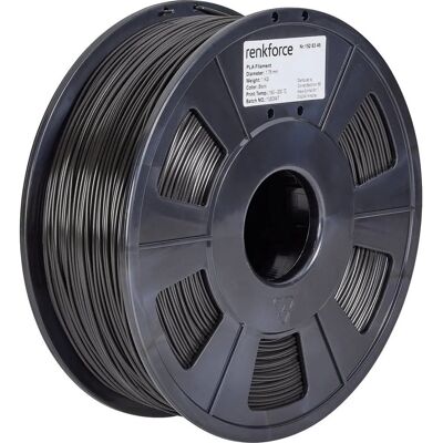 Renkforce RF-4511188 3D-Druckmaterial Polymilchsäure (PLA) Schwarz - 3D-Druckmaterial Renkforce RF-4511188 3D-Druckmaterial Polymilchsäure (PLA) Schwarz - 3D-Druckmaterial