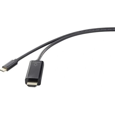 Renkforce RF-4531590 USB-C HDMI Kabel - Schwarz Renkforce RF-4531590 USB-C HDMI Kabel - Schwarz