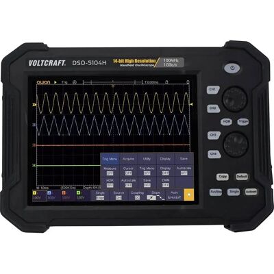 VOLTCRAFT DSO-5104H Bärbar oscilloscope 100 MHz 4-kanaler - Oscilloscope VOLTCRAFT DSO-5104H Bärbar oscilloscope 100 MHz 4-kanaler - Oscilloscope