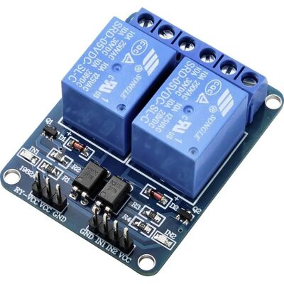 TRU COMPONENTS TC-9072472 Relaisplatine - Arduino Kompatibel 2-Kanal 5V TRU COMPONENTS TC-9072472 Relaisplatine - Arduino Kompatibel 2-Kanal 5V