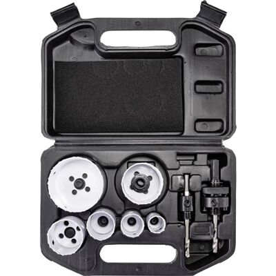 Toolcraft Hålsågset - 6/9 delar, 22-68mm - Boringssats Toolcraft Hålsågset - 6/9 delar, 22-68mm - Boringssats