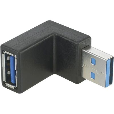 Renkforce RF-4538230 Kabeladapter - Platzsparend Schwarz Renkforce RF-4538230 Kabeladapter - Platzsparend Schwarz