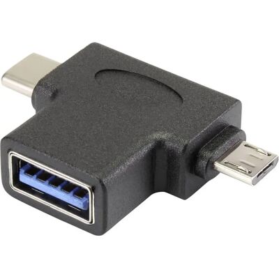 Renkforce RF-4541490 USB 3.1 Typ A Micro-USB 2.0 B USB-C Adapter Renkforce RF-4541490 USB 3.1 Typ A Micro-USB 2.0 B USB-C Adapter