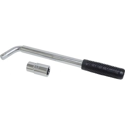 Toolcraft TO-6824418 Velgmoer Sleutel - 20mm, 530mm, Uitrekbaar Toolcraft TO-6824418 Velgmoer Sleutel - 20mm, 530mm, Uitrekbaar