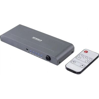 SpeaKa Professional SP-HSW-250 Commutateur HDMI 5 Ports - Ultra HD 3840x2160 - Publicité SpeaKa Professional SP-HSW-250 Commutateur HDMI 5 Ports - Ultra HD 3840x2160 - Publicité