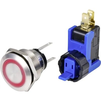 TRU Components TC-9201352 Botón pulsador - IP65 - Rojo TRU Components TC-9201352 Botón pulsador - IP65 - Rojo