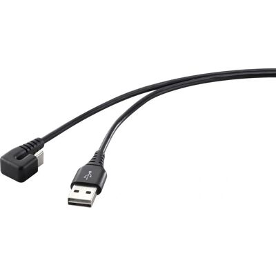 Renkforce RF-4609276 USB-kabel - USB 2.0, 1m, Zwart Renkforce RF-4609276 USB-kabel - USB 2.0, 1m, Zwart