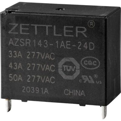 Zettler AZSR143-1AE-24D Power Relay - Power Relay Zettler AZSR143-1AE-24D Power Relay - Power Relay