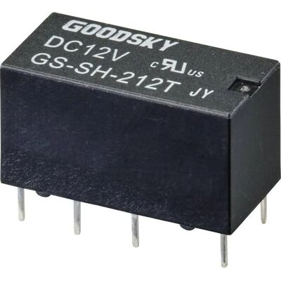 Relais GoodSky GS-SH-212T - 12V/DC, 2A, DPDT - PCB - Publicité Relais GoodSky GS-SH-212T - 12V/DC, 2A, DPDT - PCB - Publicité
