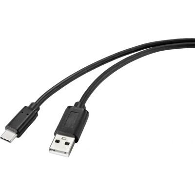 Renkforce RF-4695144 USB-Kabel - 2m USB A zu USB C Schwarz Renkforce RF-4695144 USB-Kabel - 2m USB A zu USB C Schwarz