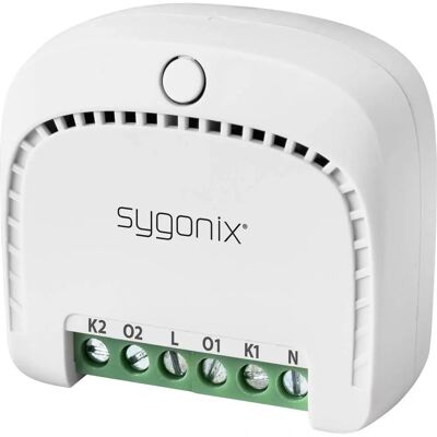 Sygonix Weiß Wi-Fi Smart-Schalter - 2 Kanäle - 2300W Sygonix Weiß Wi-Fi Smart-Schalter - 2 Kanäle - 2300W
