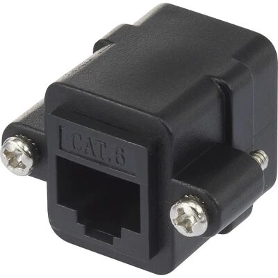 Renkforce RF-4712202 Keystone-Modul - Netzwerkadapter, RJ45, Schwarz Renkforce RF-4712202 Keystone-Modul - Netzwerkadapter, RJ45, Schwarz