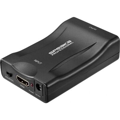 Convertisseur HDMI vers SCART SpeaKa Professionnel - 1920x1080 - Audio Stéréo - Publicité Convertisseur HDMI vers SCART SpeaKa Professionnel - 1920x1080 - Audio Stéréo - Publicité