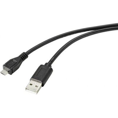 Renkforce RF-4716836 USB-Kabel - 2m Schwarz - USB 2.0 Renkforce RF-4716836 USB-Kabel - 2m Schwarz - USB 2.0