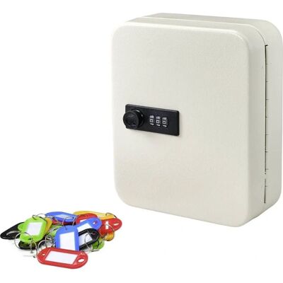 Sygonix Key Cabinet - Holds 20 Keys - White Sygonix Key Cabinet - Holds 20 Keys - White