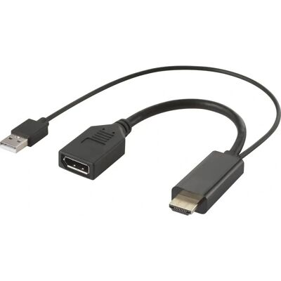 Renkforce RF-4777274 HDMI / DisplayPort Adapterkabel - 4K UHD - 0,15 m Renkforce RF-4777274 HDMI / DisplayPort Adapterkabel - 4K UHD - 0,15 m