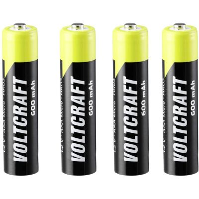 Piles rechargeables NiMH AAA Endurance - 600mAh, lot de 4 - Publicité Piles rechargeables NiMH AAA Endurance - 600mAh, lot de 4 - Publicité