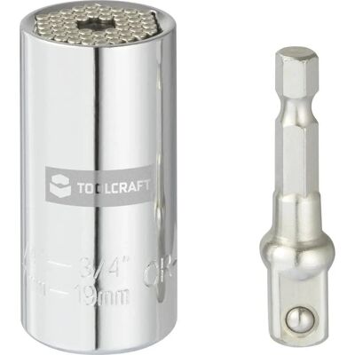 TOOLCRAFT - Steckschlüssel-Set - 1/4 Zoll (6,3 mm) - 3/4 TOOLCRAFT - Steckschlüssel-Set - 1/4 Zoll (6,3 mm) - 3/4