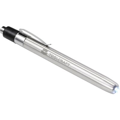 TOOLCRAFT TO-7429866 Silber Stiftlampe mit Batterie - Penlight, Edelstahl TOOLCRAFT TO-7429866 Silber Stiftlampe mit Batterie - Penlight, Edelstahl
