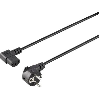 Sygonix SY-5042718 Stromkabel - IEC C13, 1,5 m, Schwarz, Gekrümmte Stecker, Schuko Sygonix SY-5042718 Stromkabel - IEC C13, 1,5 m, Schwarz, Gekrümmte Stecker, Schuko
