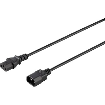 Sygonix C14 Modell C13 Stromkabel - 0,5 m - Schwarz Sygonix C14 Modell C13 Stromkabel - 0,5 m - Schwarz