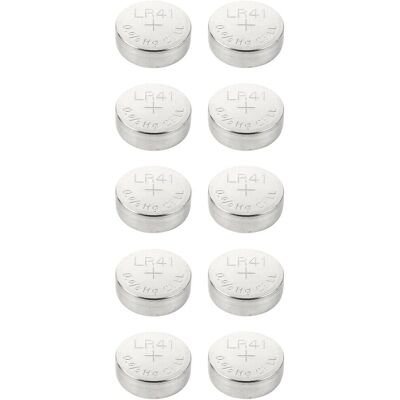 Voltcraft LR41 Pile Bouton Alcaline - 35mAh, 10 pcs - Publicité Voltcraft LR41 Pile Bouton Alcaline - 35mAh, 10 pcs - Publicité
